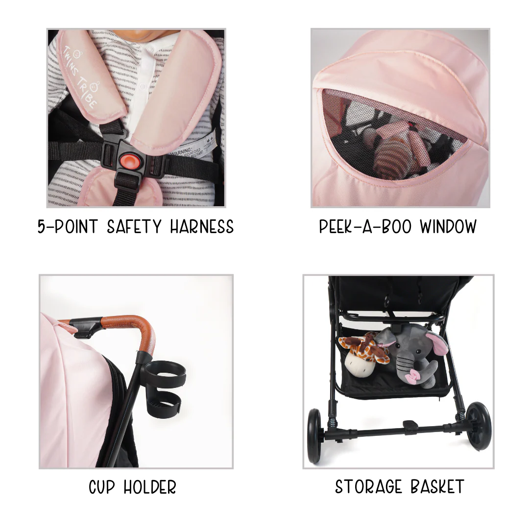 TwinsTribe Dynamic Duo: Detachable Twin Stroller - Image 12