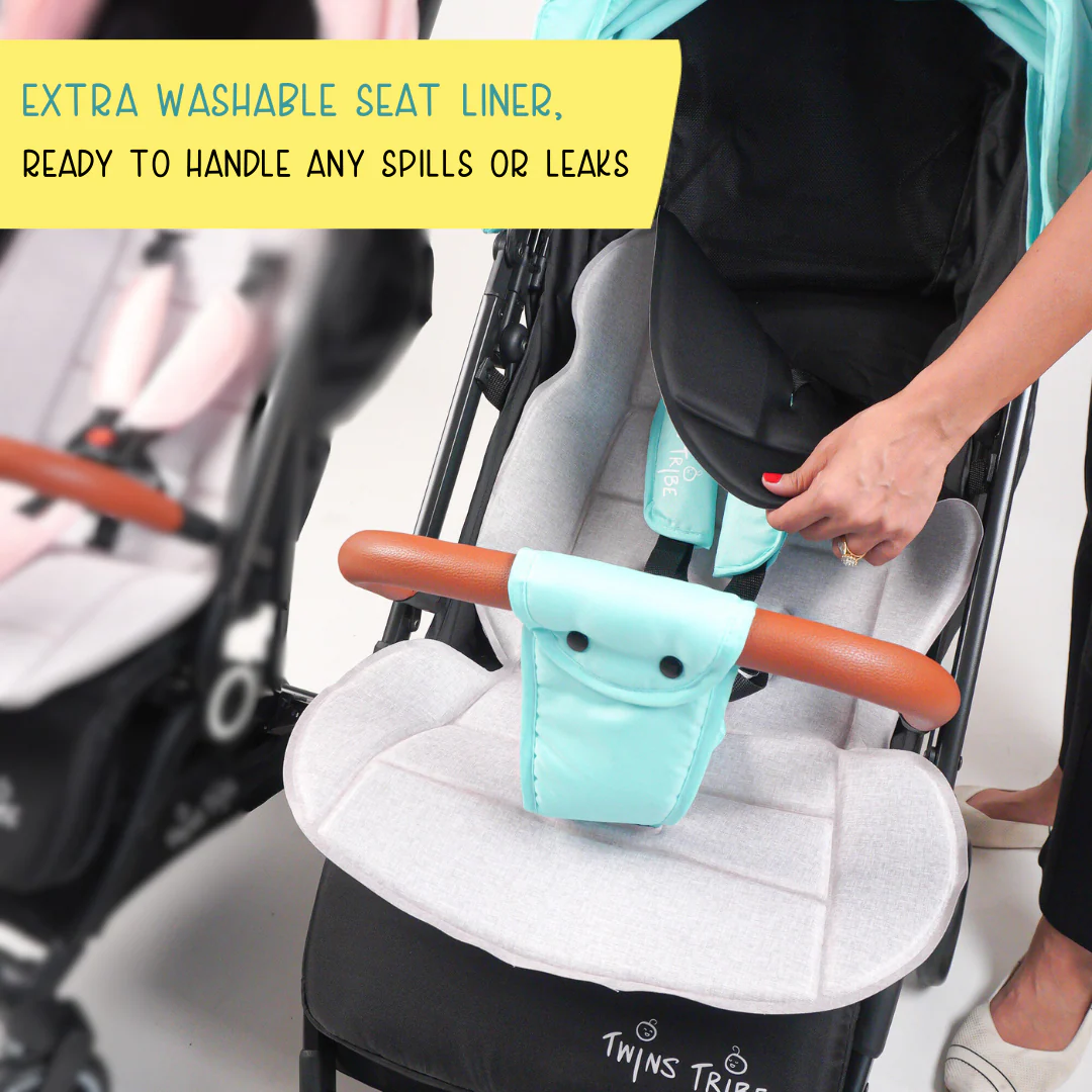 TwinsTribe Dynamic Duo: Detachable Twin Stroller - Image 9