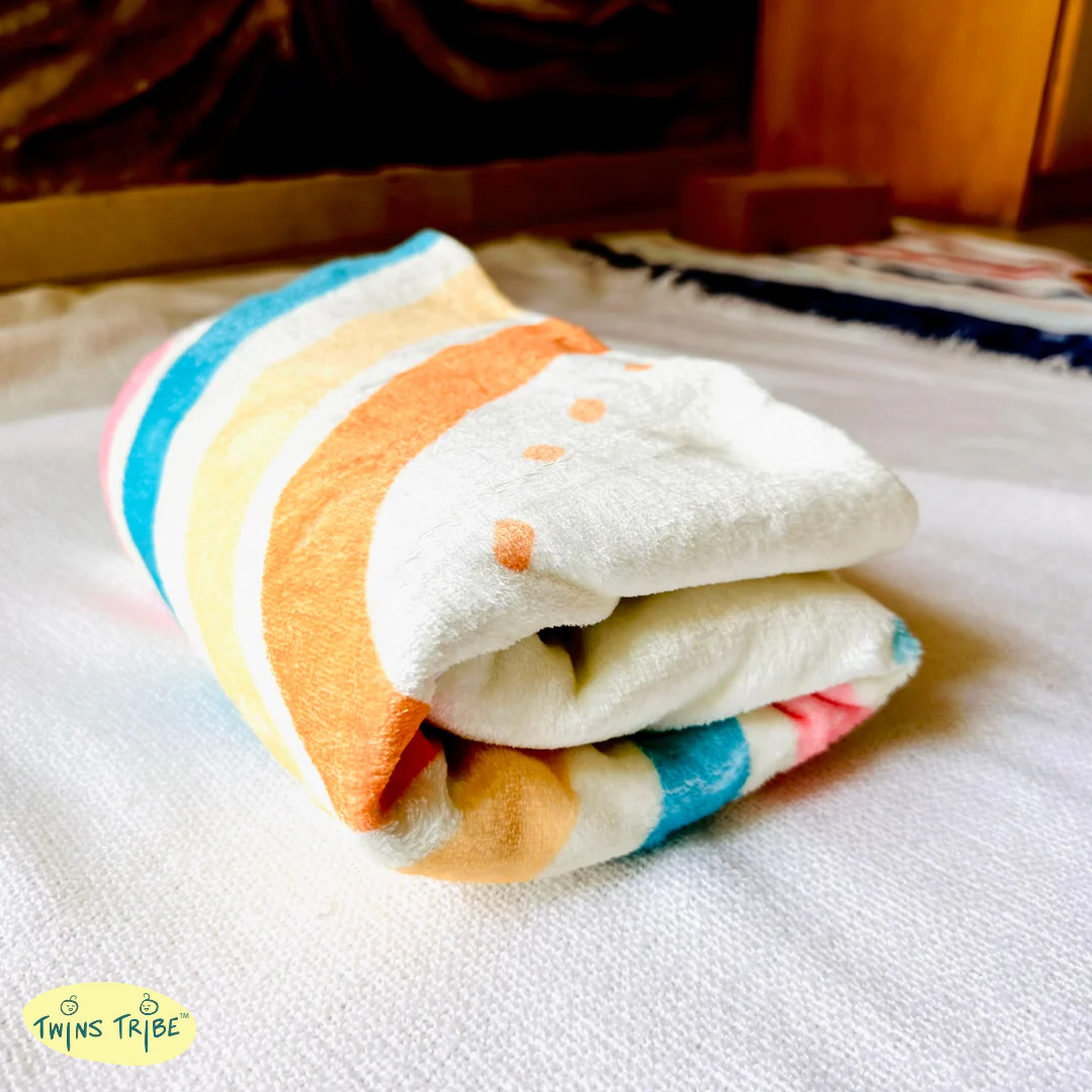 Twins Milestone Blanket - Rainbow Ride - Image 5