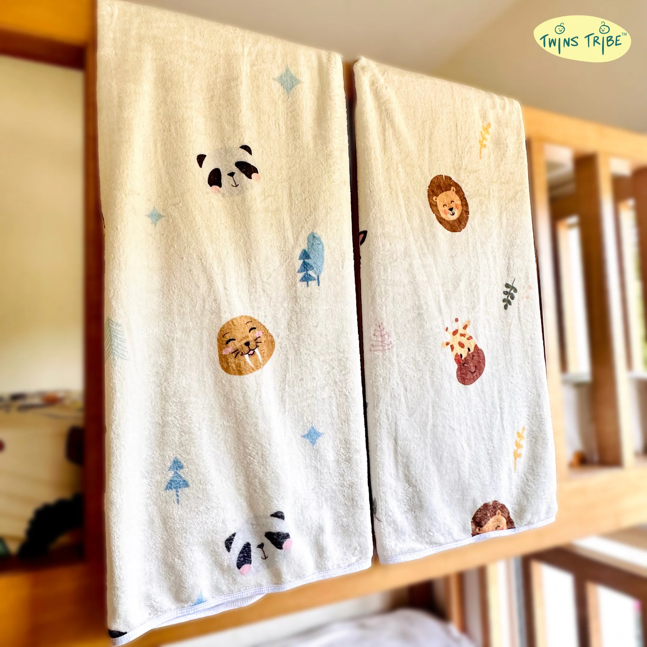 Twins Blankets Set – Wild Buddies - Image 3