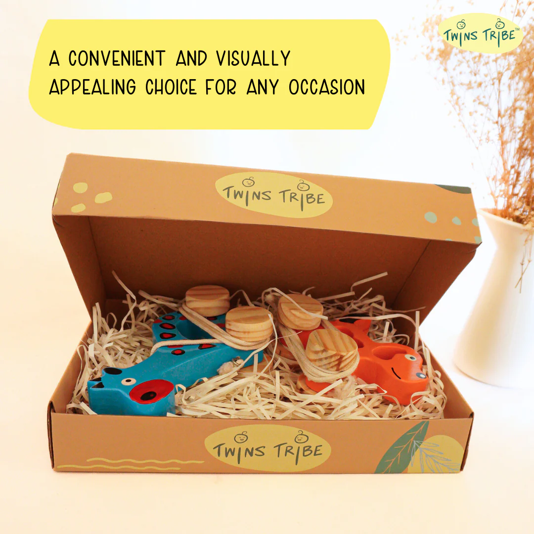 TwinsTribe Pull-Along Companions Set – Walking Buddies for Toddler Twins - Image 6
