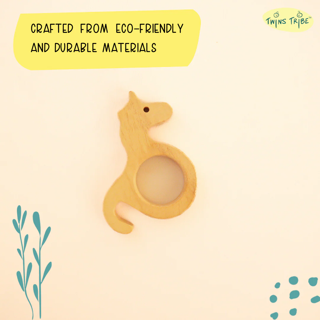 TwinsTribe Toots and Trinkets – Neem Teethers and Rattle Gift Set for Twins - Image 5