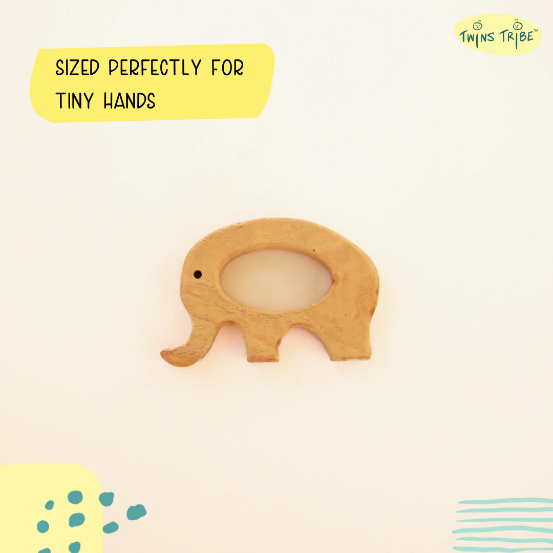 TwinsTribe Toots and Trinkets – Neem Teethers and Rattle Gift Set for Twins - Image 6