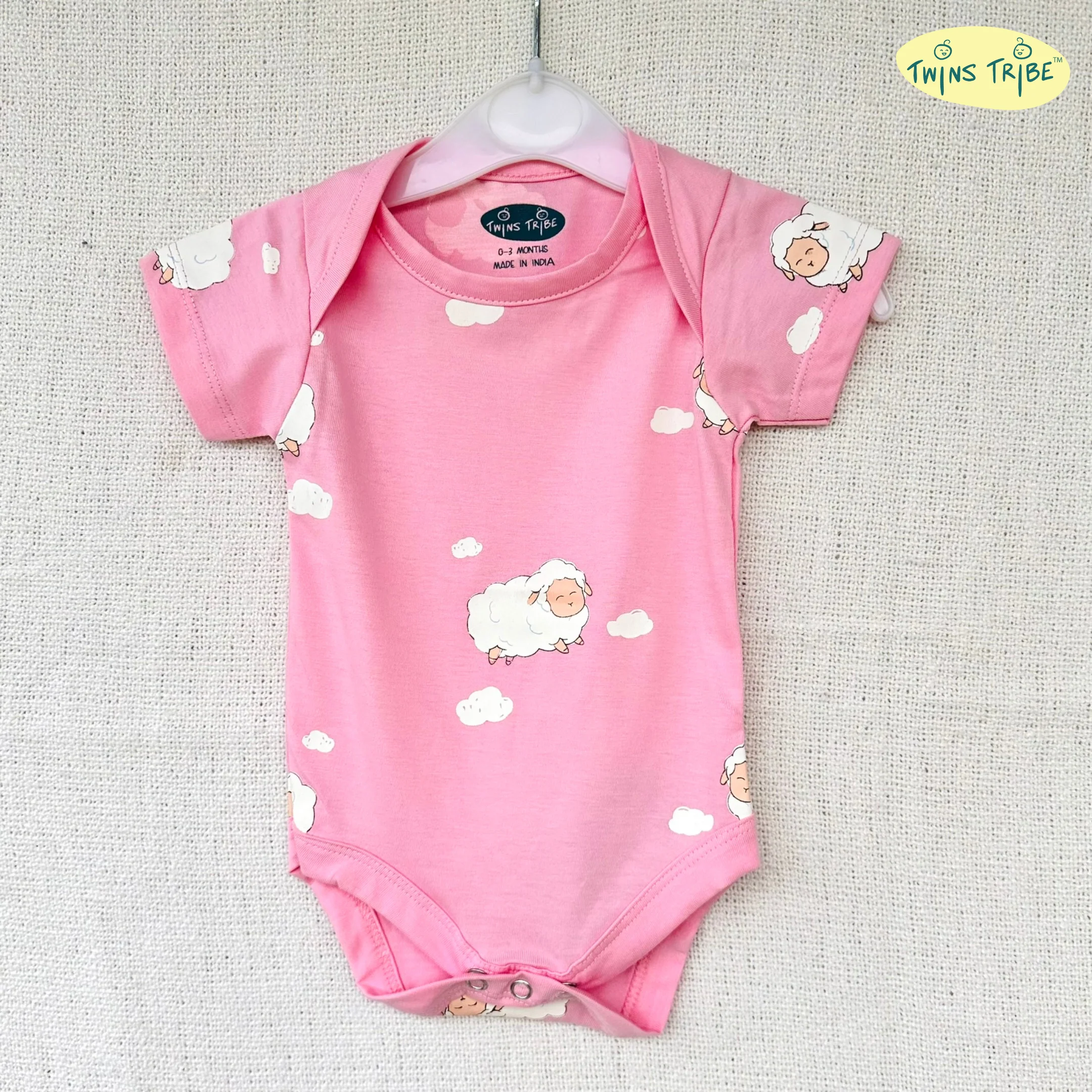 TwinsTribe Twins Onesie Set – Sheep and Bunnies - Image 8