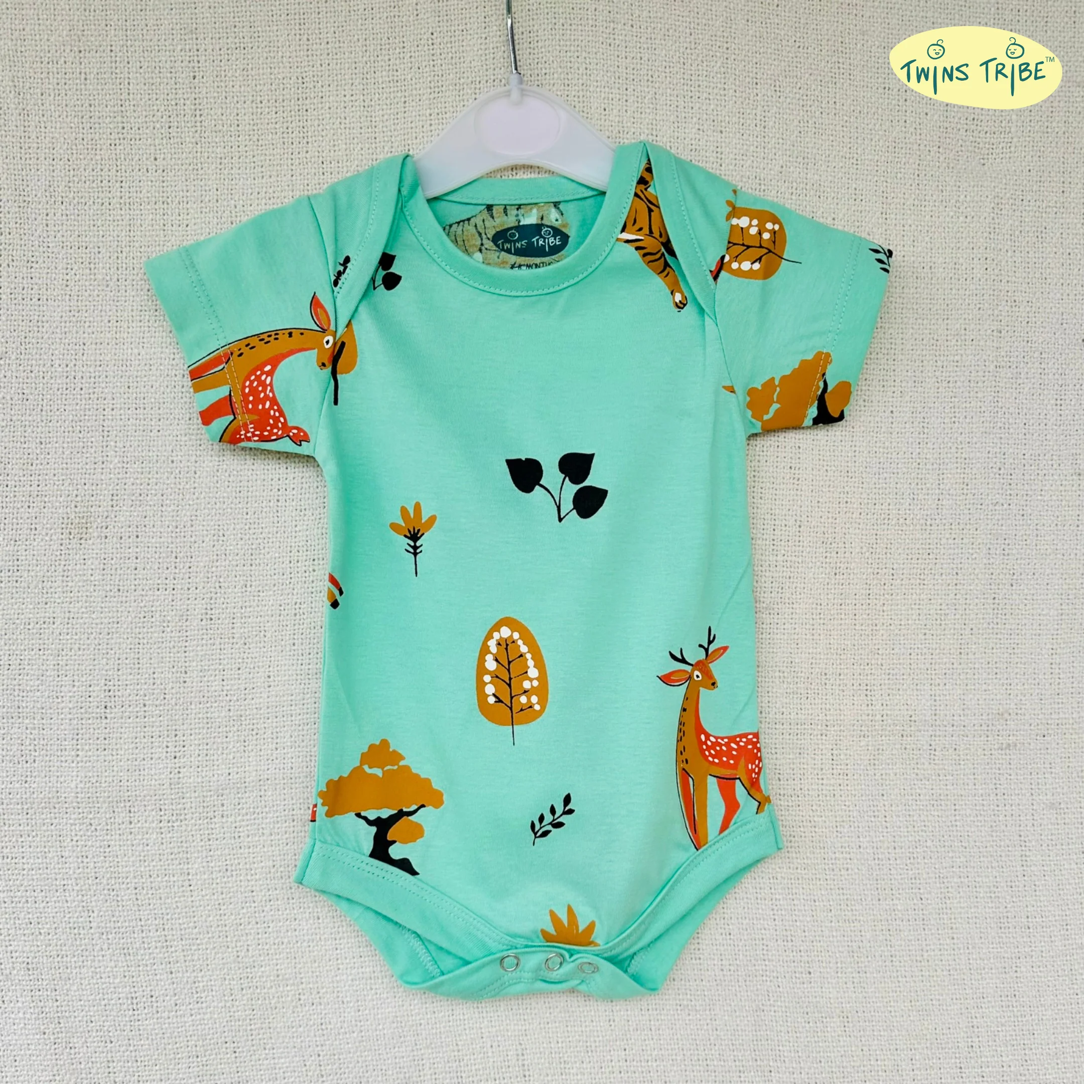 TwinsTribe Twins Onesie Set – Spots & Stripes - Image 8