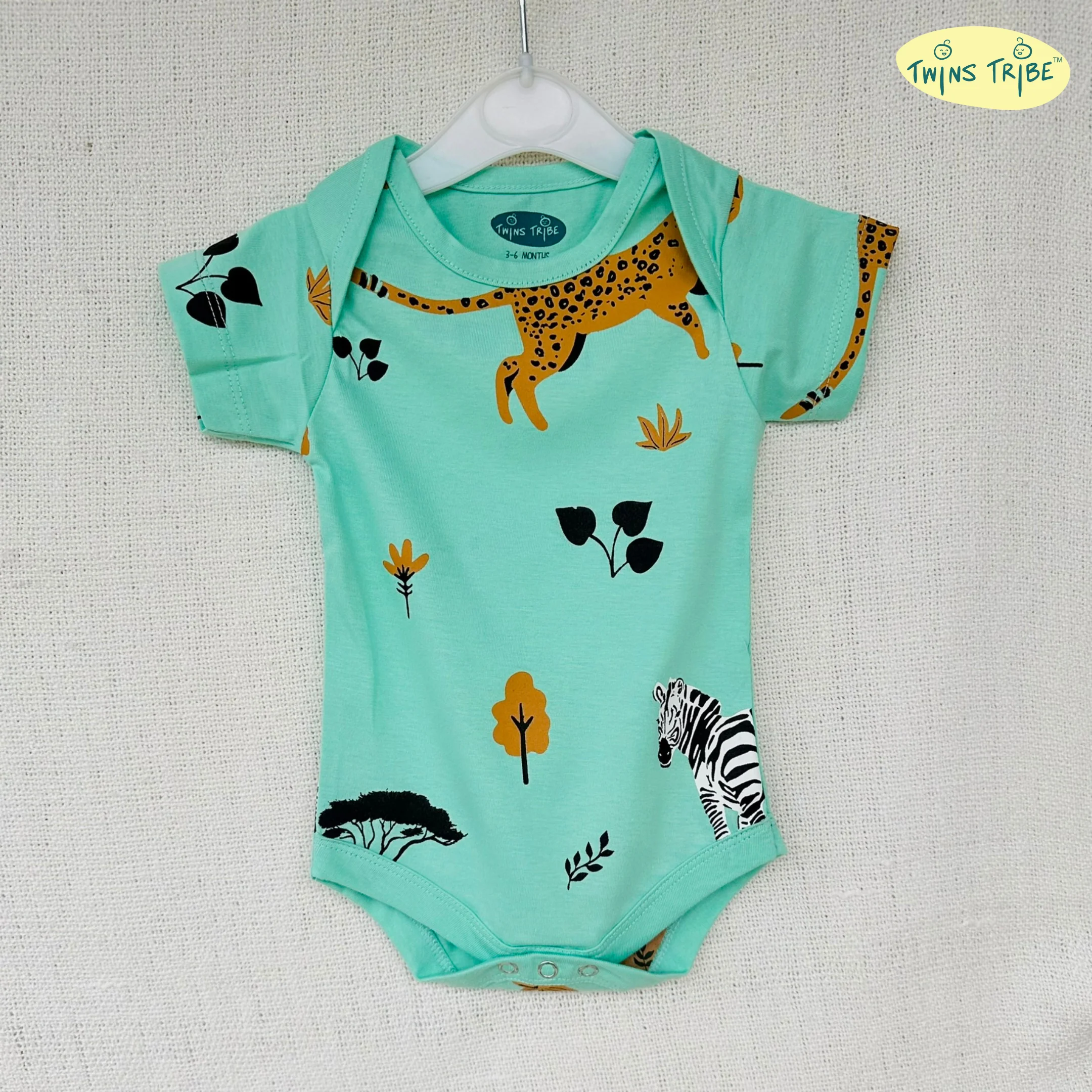 TwinsTribe Twins Onesie Set – Spots & Stripes - Image 9