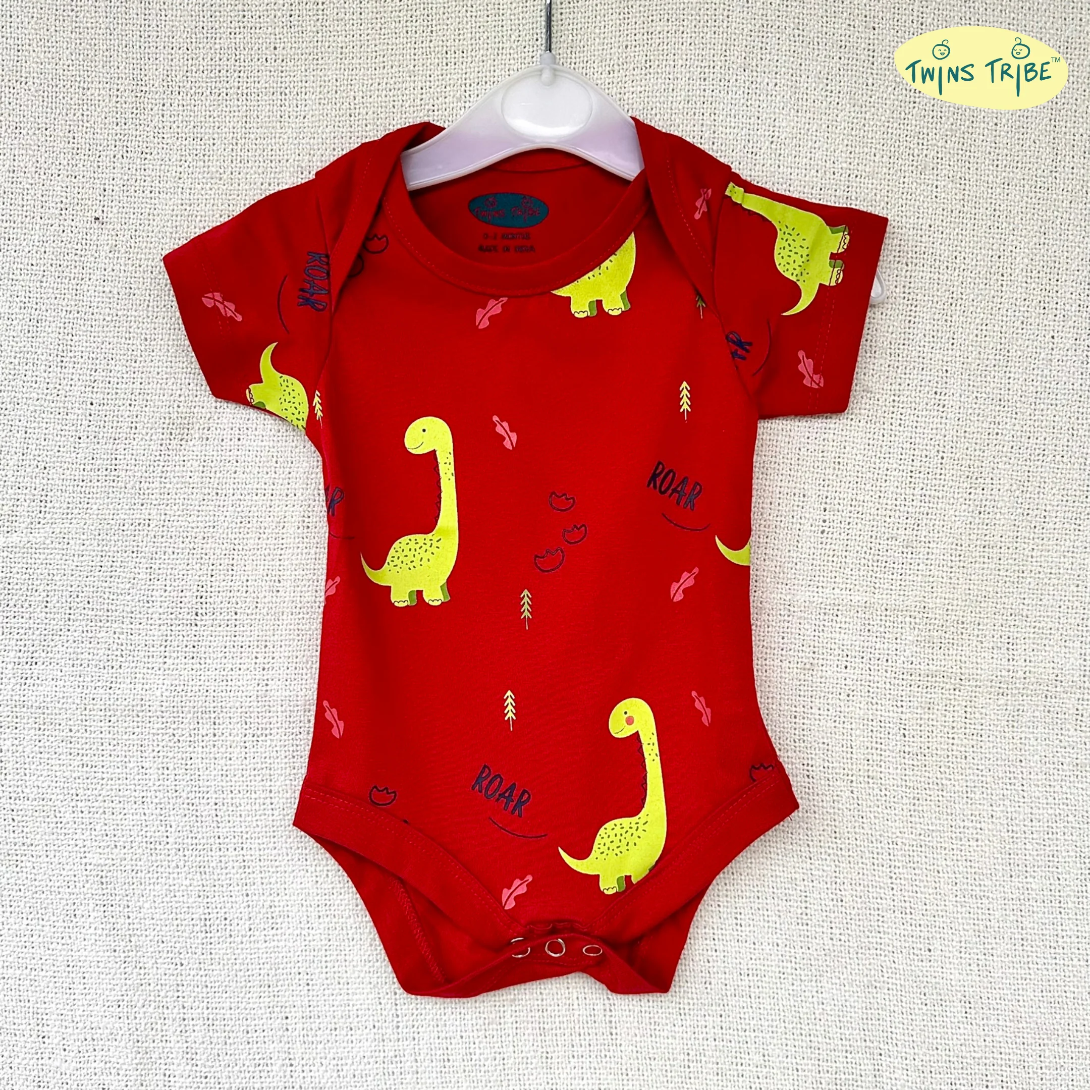TwinsTribe Twins Onesie Set – The Dino World - Image 8