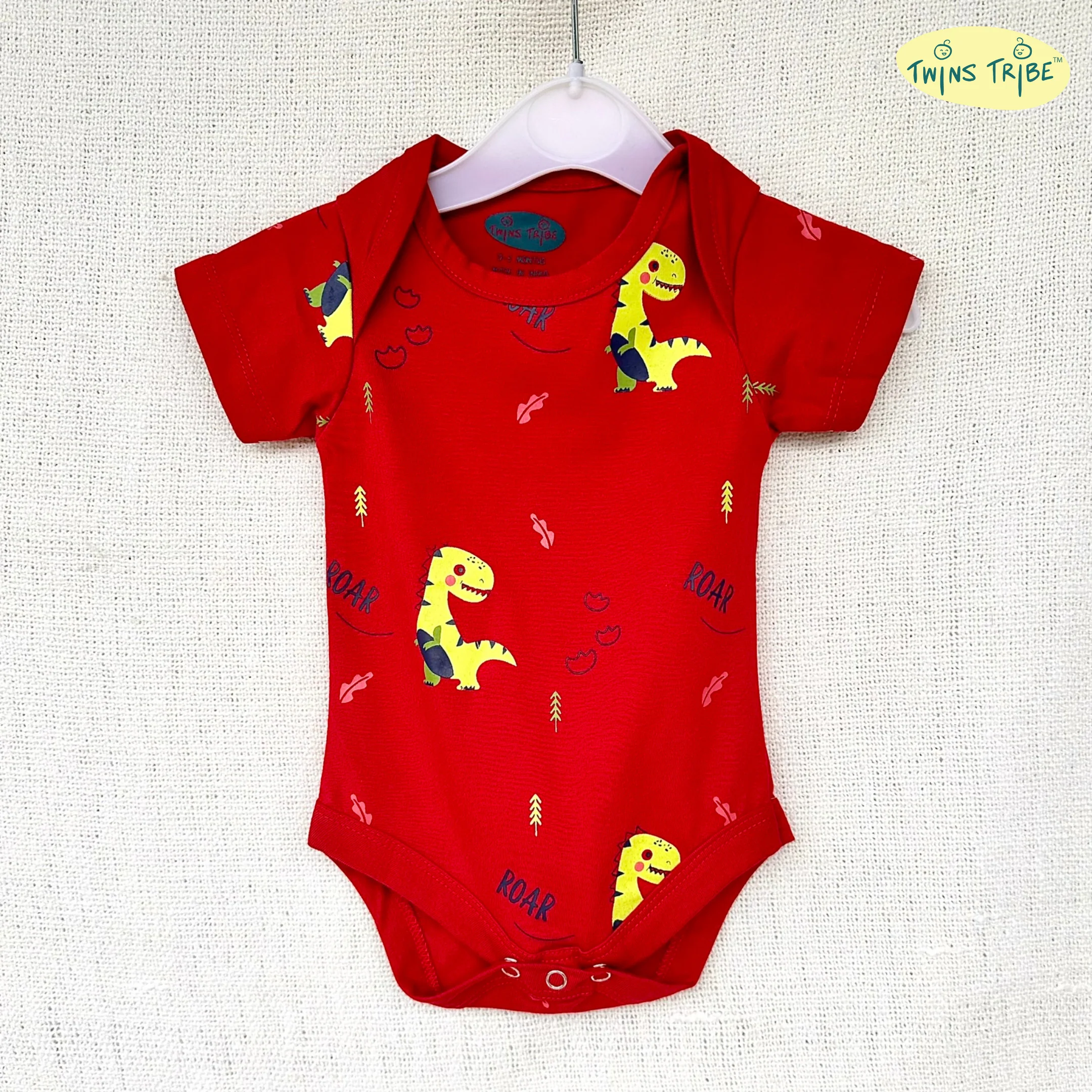 TwinsTribe Twins Onesie Set – The Dino World - Image 9