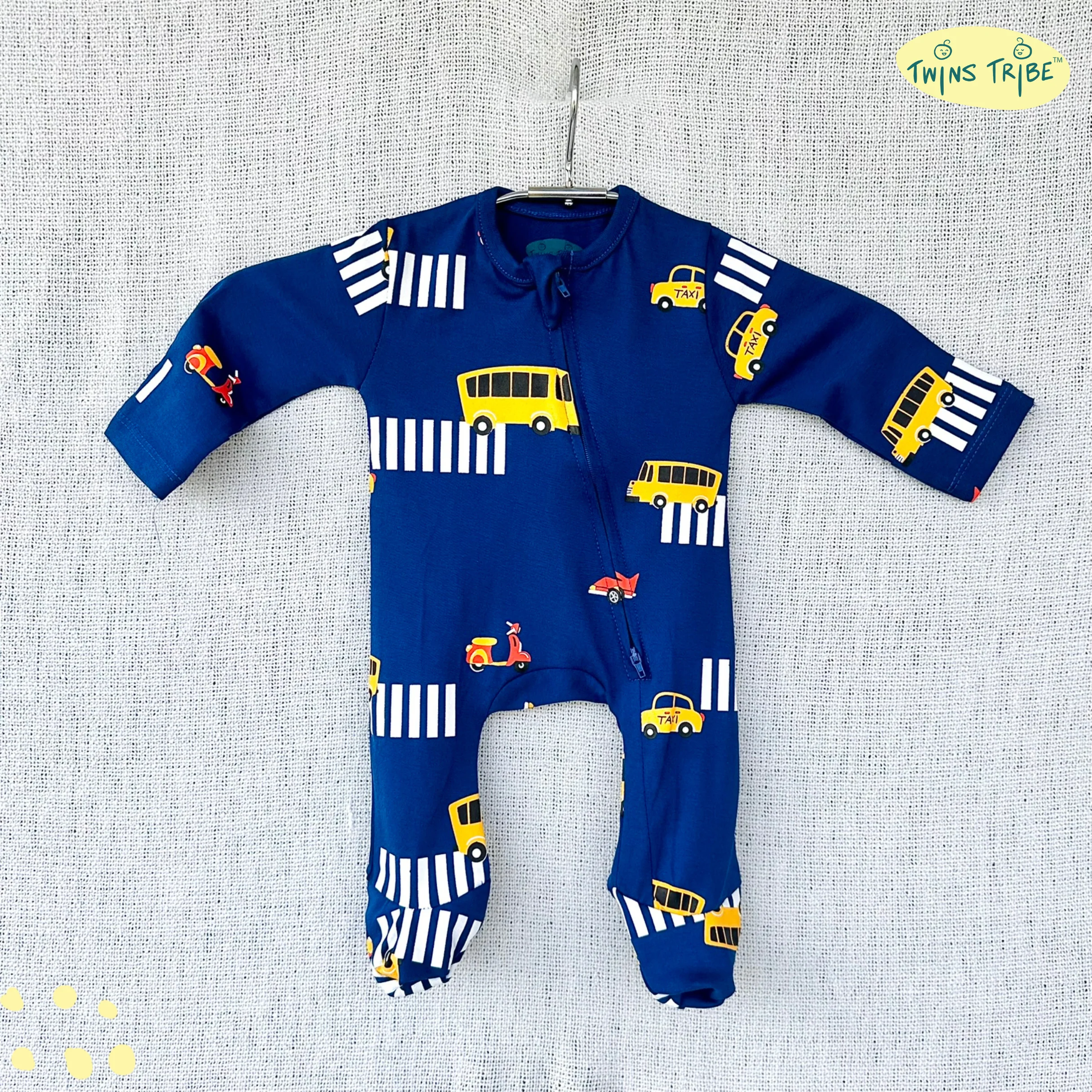 TwinsTribe Twins Rompers Set – Wheels & Wings - Image 4