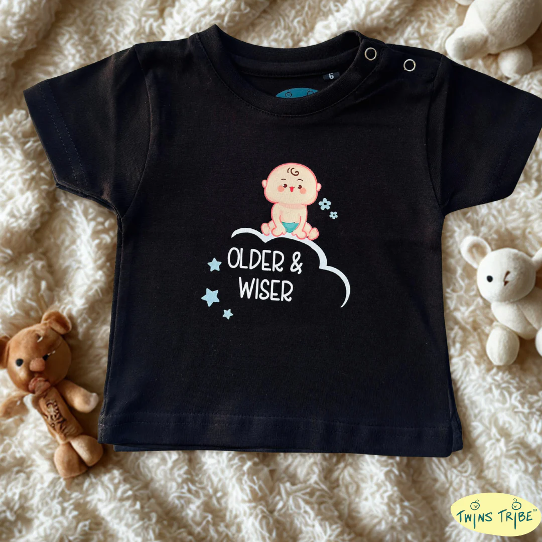 TwinsTribe Twins Tees Set – Older & Wiser · Younger & Cuter - Image 3
