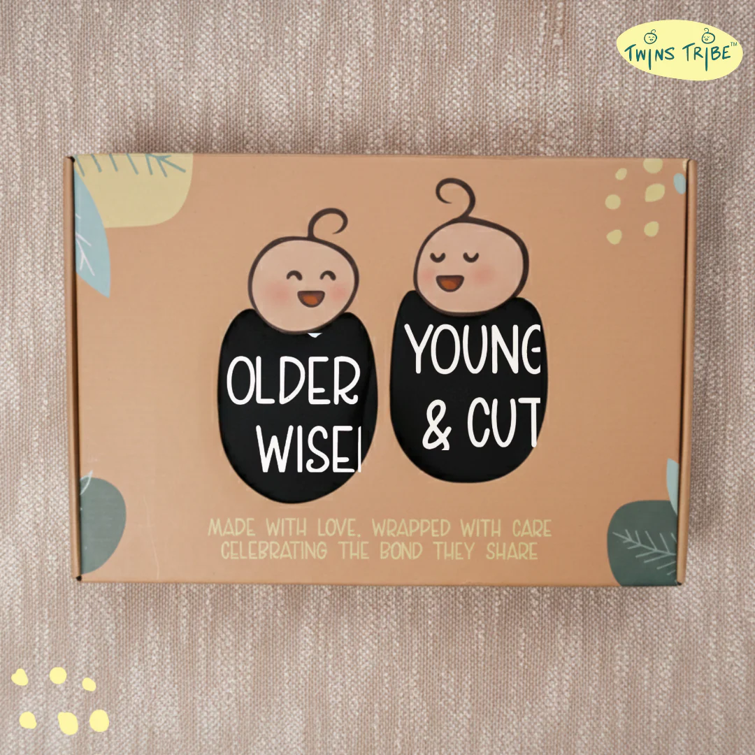 TwinsTribe Twins Tees Set – Older & Wiser · Younger & Cuter - Image 6