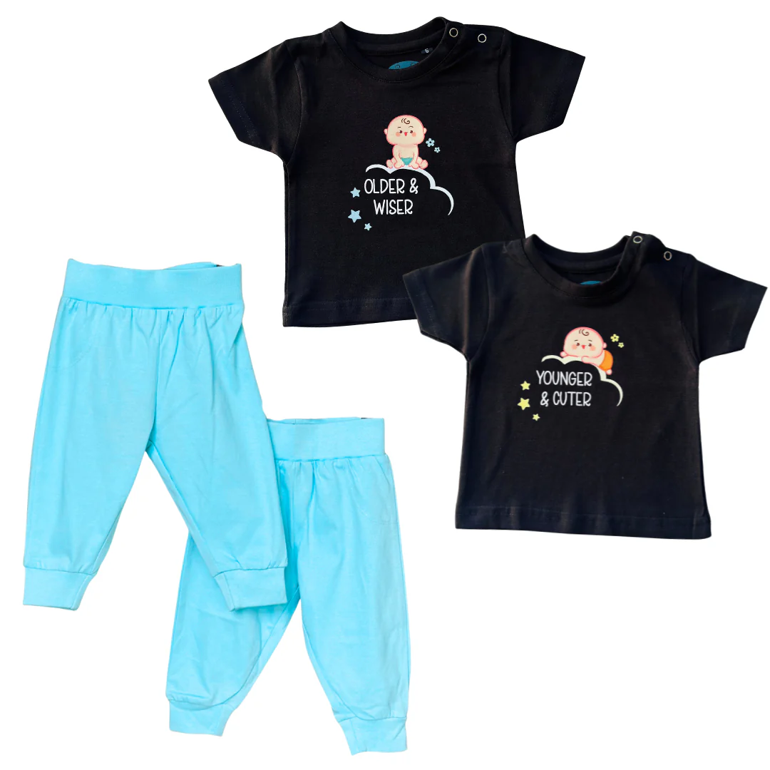 TwinsTribe Twins Tees Set – Older & Wiser · Younger & Cuter - Image 7