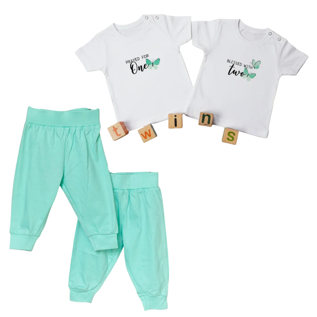 TwinsTribe Twins Tees Set – Prayed for One · Blessed with Two - Image 4