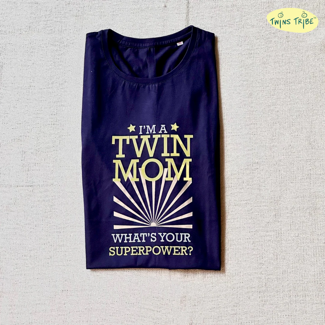 Whats your SuperPower – Tee for Twin Moms - Image 2