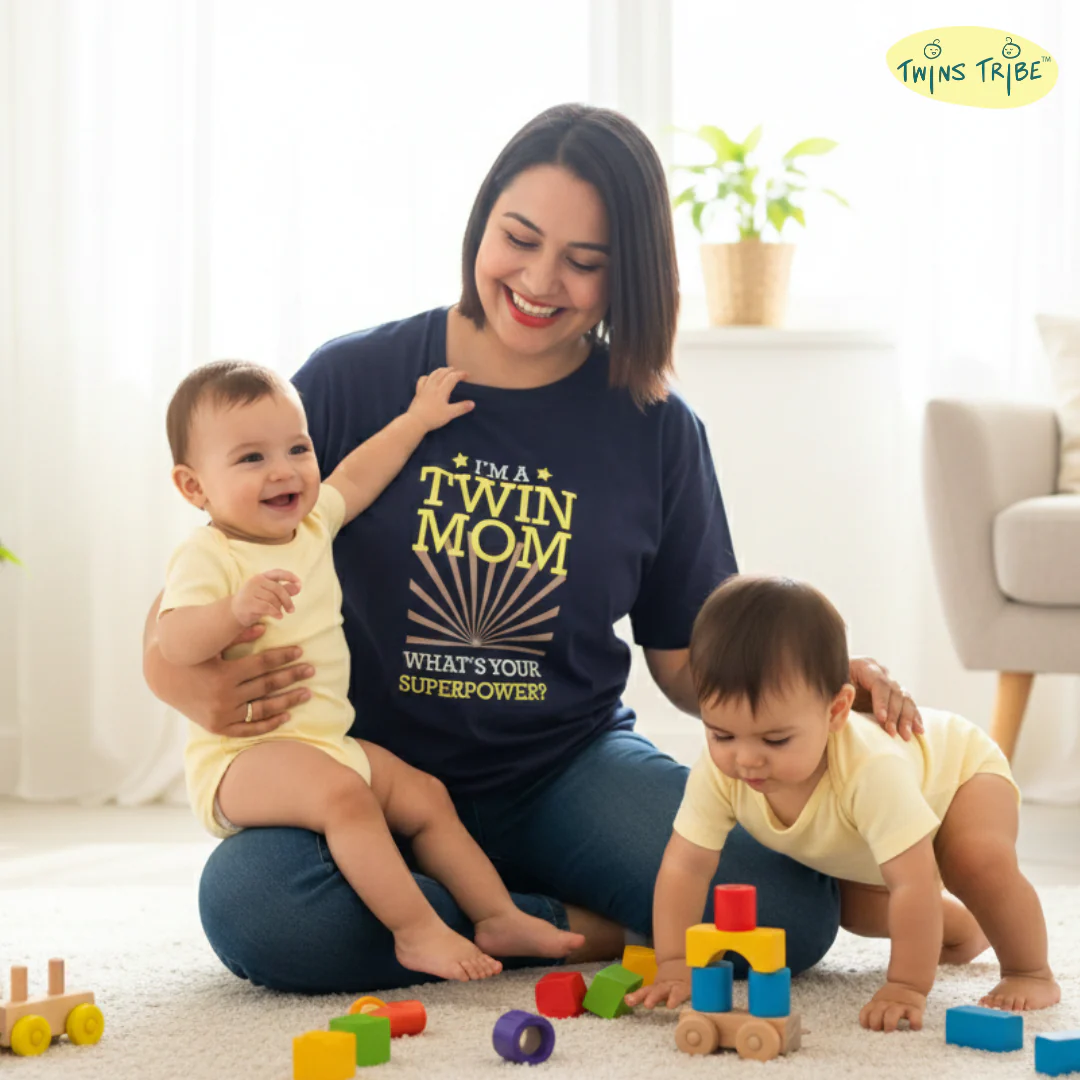 Whats your SuperPower – Tee for Twin Moms - Image 3